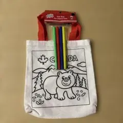 カナダのクマ トートバッグ カラーペン付き