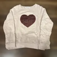 130size スパンコールトレーナー ピンク