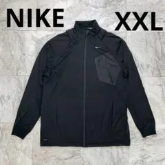 ナイキ　トラックジャケット　ブラック　メンズ　XXL　ドライフィット　刺繍ロゴ