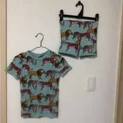 H&M トラ柄 Tシャツ・ショートパンツ セット 134/140