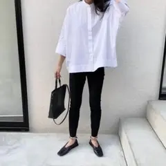 ユニクロ +J ホワイト シャツ M サイズ トップス