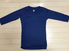 Mizuno ネイビー Vネック アンダーシャツ L