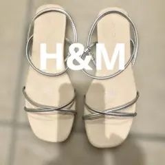 H&M ストラップサンダル シルバー 37サイズのサムネイル
