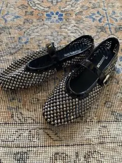 TONY BIANCOビジュー付きフラットシューズ | Mercari