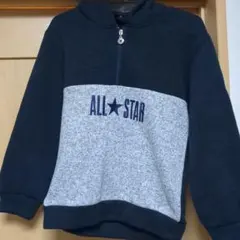 ALL STAR ジップアップパーカー ネイビー/グレー