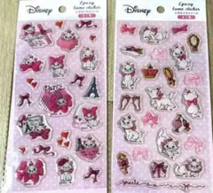 新品　Disney マリーちゃん　エポキシラメシール　2点 ラメシール