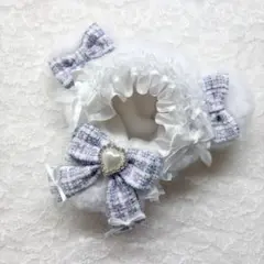 N37♡ ぬい服 ぬいぐるみ服 着ぐるみ 10cm くま ちびぐるみ ツイード