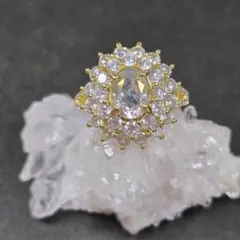 新品未使用☆【イタリアンシェルカメオ】指輪フラワーモチーフ 花と 