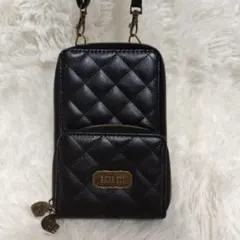 ANNA SUI マホショルダーバッグ ブラック