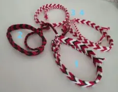 ミサンガ アンクレット 4本セット V字柄