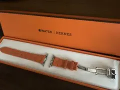【正規品 ほぼ未使用】Hermès キリムオレンジベルト