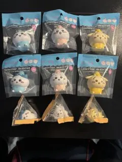 ちいかわ ソフビインテリアマスコット、ミニフィギュア 計9個