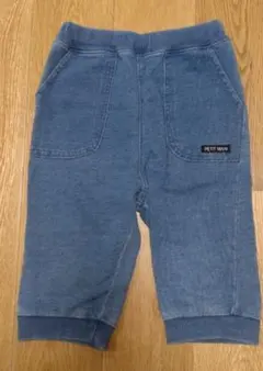 【petit main】デニムブルー ハーフパンツ 100cm