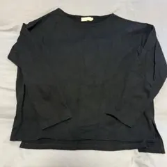 黒 長袖 カットソー earth music&ecology