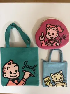JackとJillのキャラクター バッグセット
