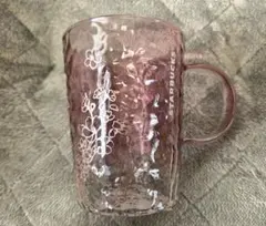 新品STARBUCKS SAKURA 2025耐熱グラスマグピンクグラデーション