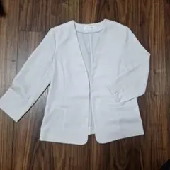 NATURAL BEAUTY BASIC ノーカラージャケット Lのサムネイル