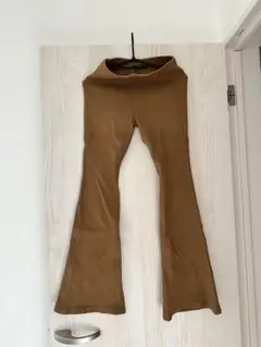 リブフレアパンツ