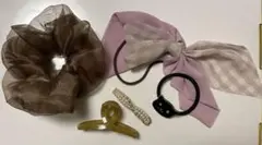 ヘアゴム　ヘアピン　まとめ売り　ねこ　シュシュ