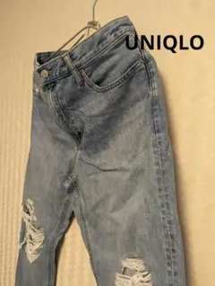 美品♡UNIQLO　ダメージジーンズ　デニム　クラッシュ加工　Gパン　ZARA