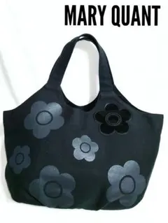 MARY QUANT 横51cm 大判 キャンバス地 ビック トートバッグ