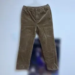ブラウン コーデュロイ パンツ ウエストゴム