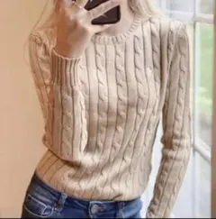 【美品】Polo Ralph Lauren ケーブルニット XS