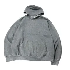 FRUIT OF THE LOOM 無地パーカー　古着　ダークグレー　7Aa