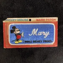 70s80s｜ミッキーマウス｜Mary｜刺繍ワッペン｜ヴィンテージ｜Disney