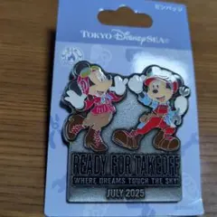 東京ディズニーシー ミッキー ミニー ピンバッジ