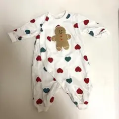 【美品】バースデイ futafuta ロンパース ジンジャーマン 70 ハート