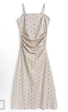 ドット柄ドレープキャミソールワンピース[dh1425] GRL