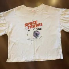 ニコアンド　スペースアニマルフリルTシャツ