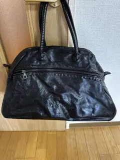 【27日までの価格です】Jas M.B. Bag 黒レザー ボストンバッグ