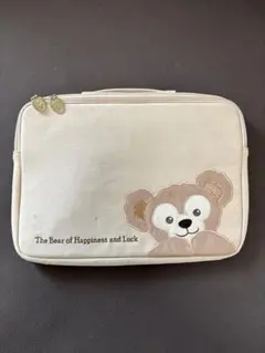 ダッフィー ノートパソコンケース（ベージュ）　新品タグ付き ダッフィーデザイン！東京ディスニーシー「ダッフィー&フレンズ