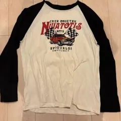 レースカー プリント 七分袖カットソー