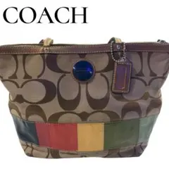 COACH シグネチャー トートバッグ マルチカラー