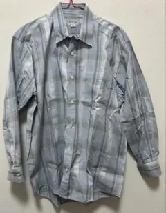 BURBERRY バーバリー 長袖 チェックシャツ L ブルー