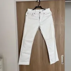 ホワイト ストレートレッグデニム JOSEPH ABBOUD