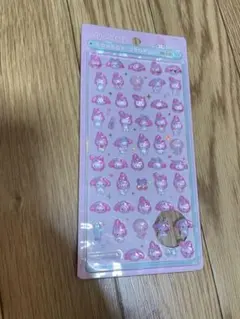 新品未使用　ボンボンドロップシール　ミニ　マイメロディ