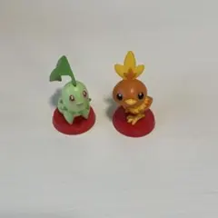 ポケモンチョコエッグ チコリータ アチャモ フィギュア