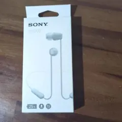 SONY WI-C100 ホワイト ワイヤレスイヤホン【新品未使用】