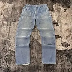 破格！USA製 実寸W34 Carhartt ダブルニー 希少一点物 Y2K