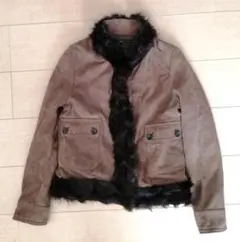 スピック＆スパン★ビンテージ風　ラムレザージャケット