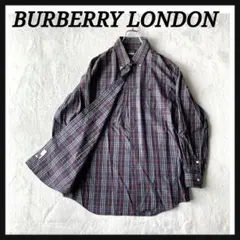 人気 BURBERRY LONDON バーバリー 長袖 BD シャツ チェック