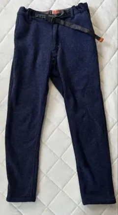 KRIFF MAYER ウール ネイビー ストレッチ ジョガーパンツ