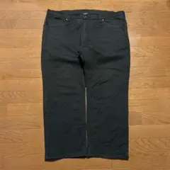 Wrangler 極太 black denim W42 後染め ストレッチ