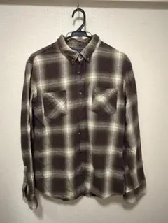 オンブレチェックシャツ