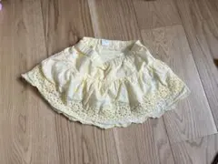 GAP キッズ スカート 95cm イエロー 刺繍