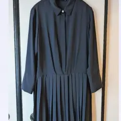 ゆったりMサイズ　ブラック　ワンピース　きれいめ